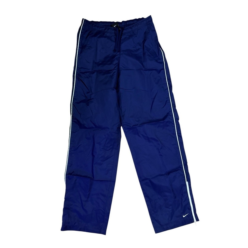 VINTAGE NIKE TRACK PANTS WOMENS SMALL NAVY BLUE LIGHTWEIGHT